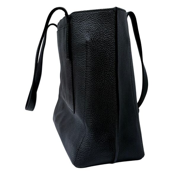 MICHAEL KORS Black Leather Tote Bag - “Ana” - Perfect Lux Designer Everyday Bag! - Picture 6 of 11